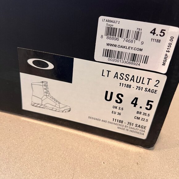 NEW Oakley Boys SAGE Light Assault II 11188-751 Combat Tactical Military Boots, - Picture 5 of 5